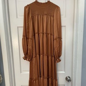 NWT Vici Copper Long Sleeve Dress